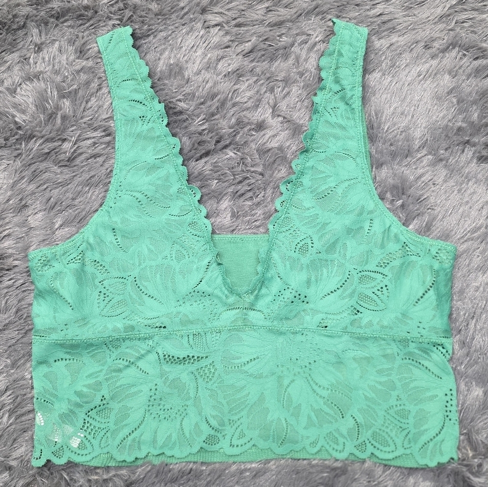 aerie Lace Bralette Camisole - In Shade Green